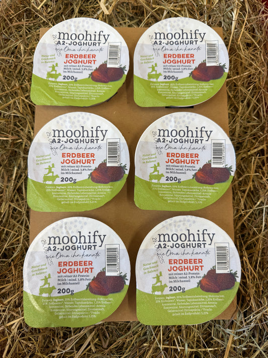 A2 Fruchtjoghurt Erdbeer 6er Steige