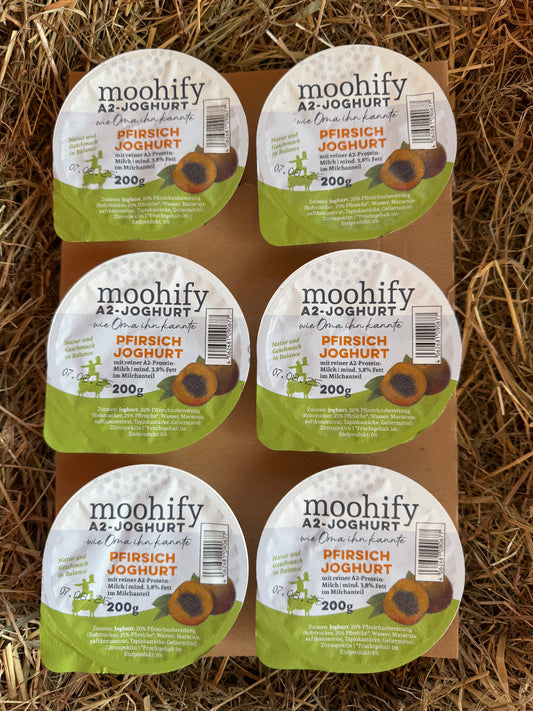 A2 Fruchtjoghurt Pfirsich 6er Steige